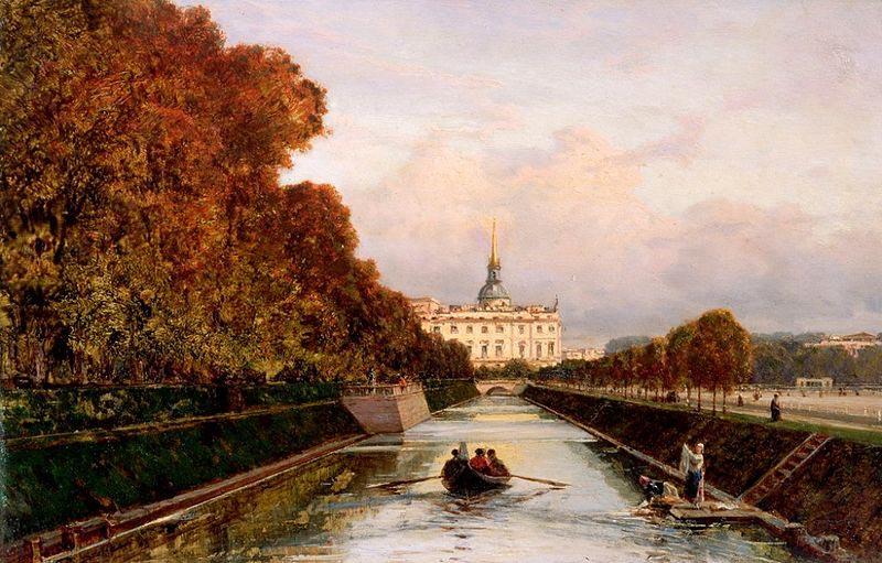 Alexey Bogolyubov View to Michael's Castle in Petersburg from Lebiazhy Canal Sweden oil painting art